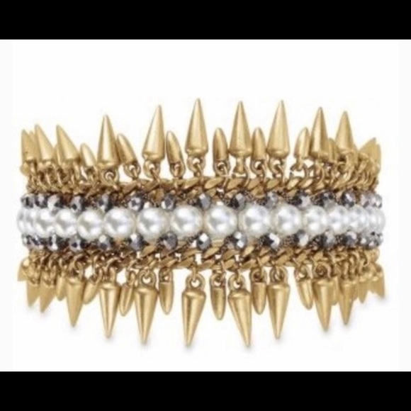Stella & Dot Jewelry - STELLA & DOT Jacinthe Pearl Spike Cuff Bracelet